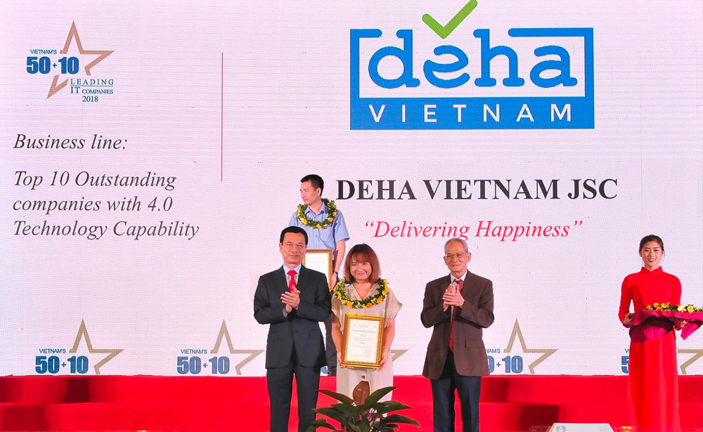 Deha Vietnam Top 10 Outstanding companies with 4.0 Technology Capability