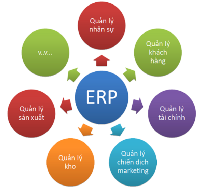 Phân hệ của ERP rất đa dạng